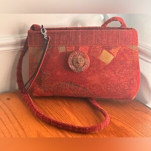 L. O'Neill Design Red Tapestry Purse